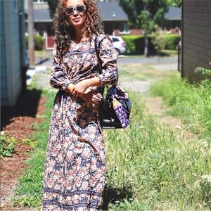 Current/Elliott Florence Maxi Dress Floral Boho